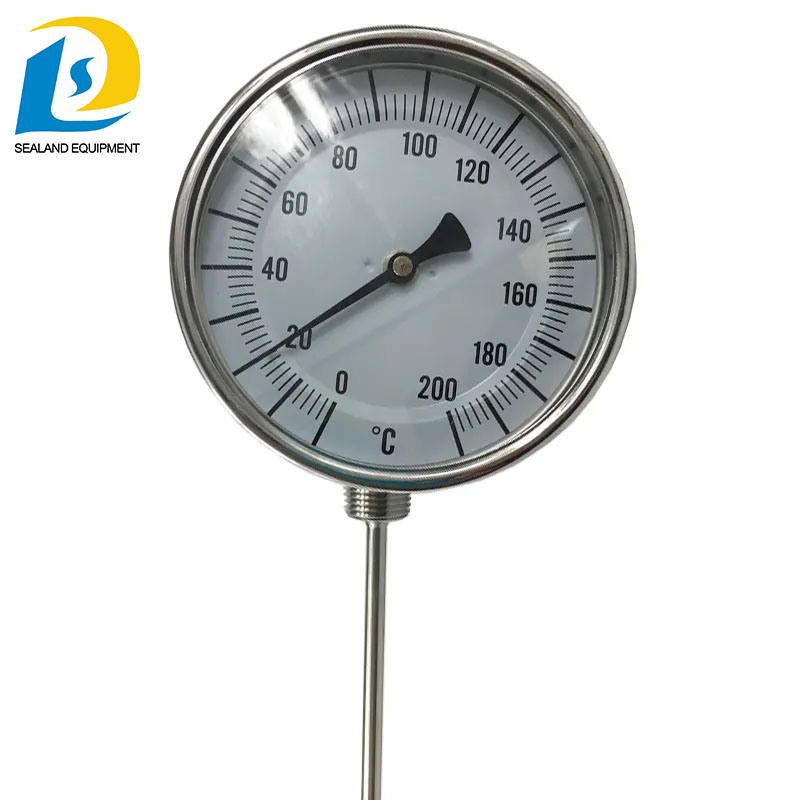 Wss 311/411/511 Stainless Steel Industrial Bimetallic Thermometer Radial Type Bimetal Thermometer