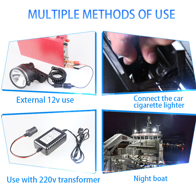 Marine Waterproof Outdoor Portable Rechargeable Emergency Work Lamp