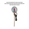 Wssx-411 Bimetal Pipe Thermometer Probe with PT100 Rtd Temperature Transmitter Temperature Instruments