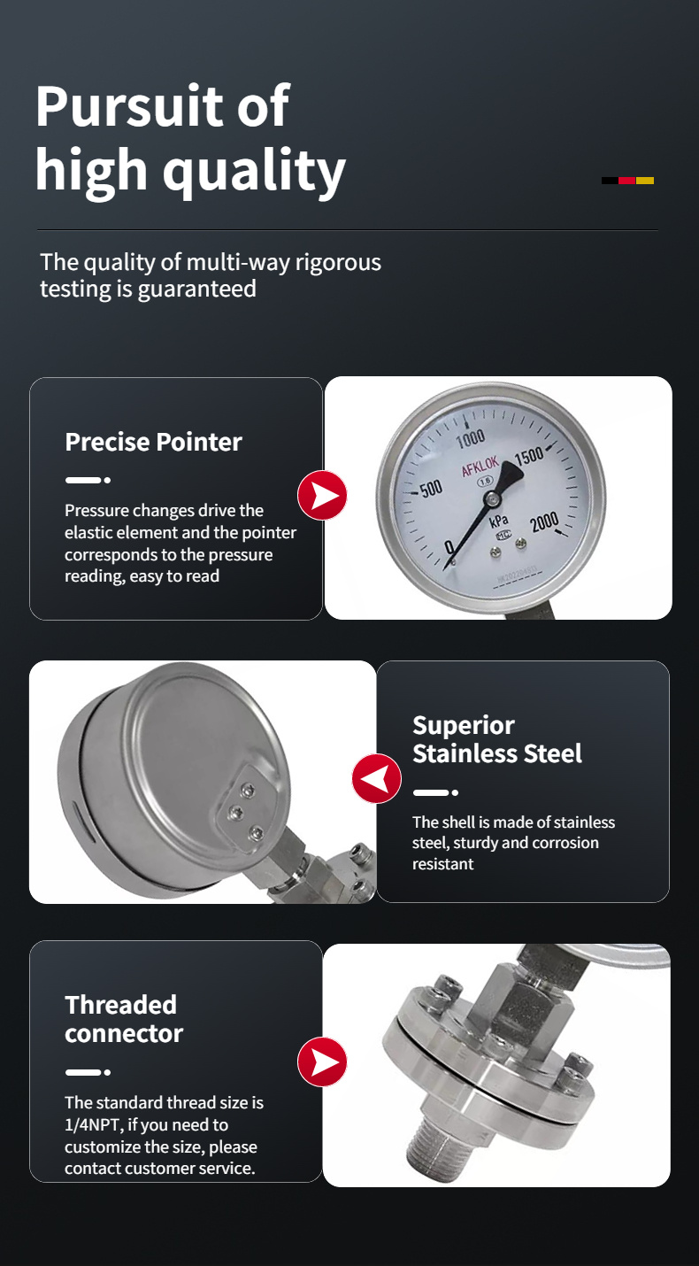 Stainless Steel Diaphragm Pressure Gauge