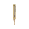 Straight Angle Industrial Golden Glass Thermometer V-Line Shaped Thermometer for Boat