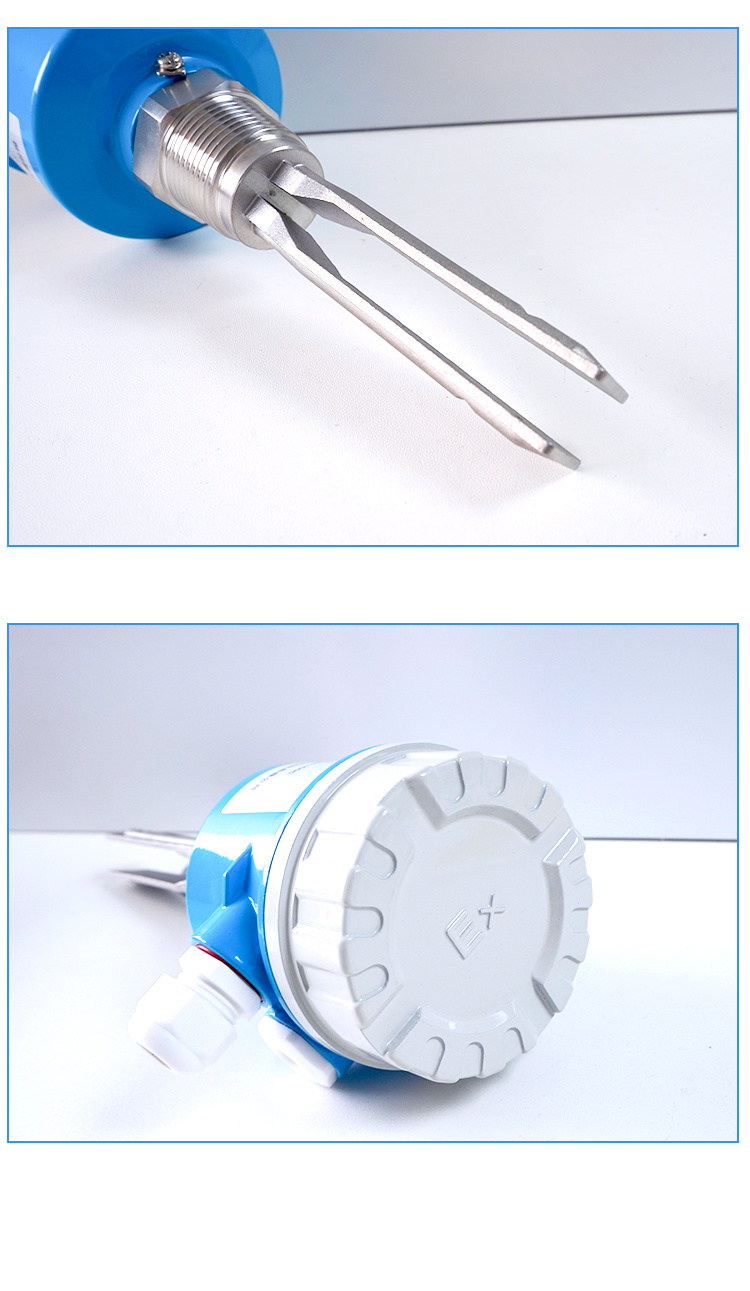One-Piece 24V DC Vibrating Tuning Fork Level Switch for Solids Powder Liquid