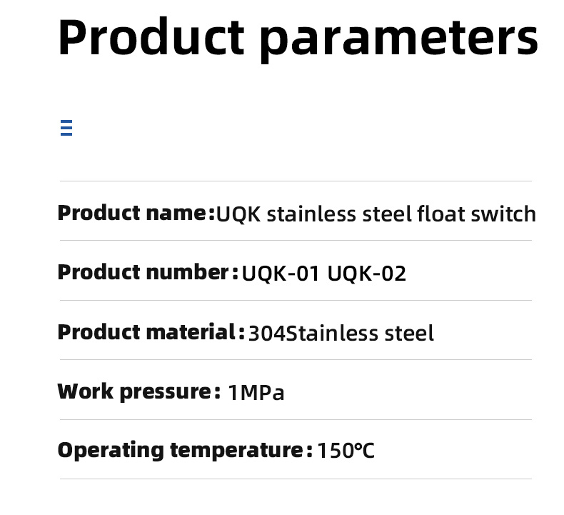 Connecting Rod Float Level Switch Oil Level Water Level Controller