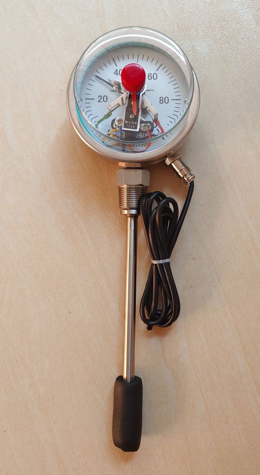 New Design Wssx-411 Bottom Connection Bimetal Thermometer with Electric Contact