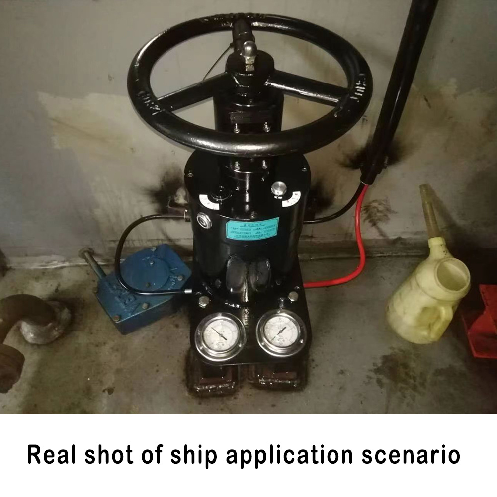 Marine Door Deck Hydraulic Valve Operated Manual Pump Fixed Heavy-Duty Wheel Operator Vortex Pump