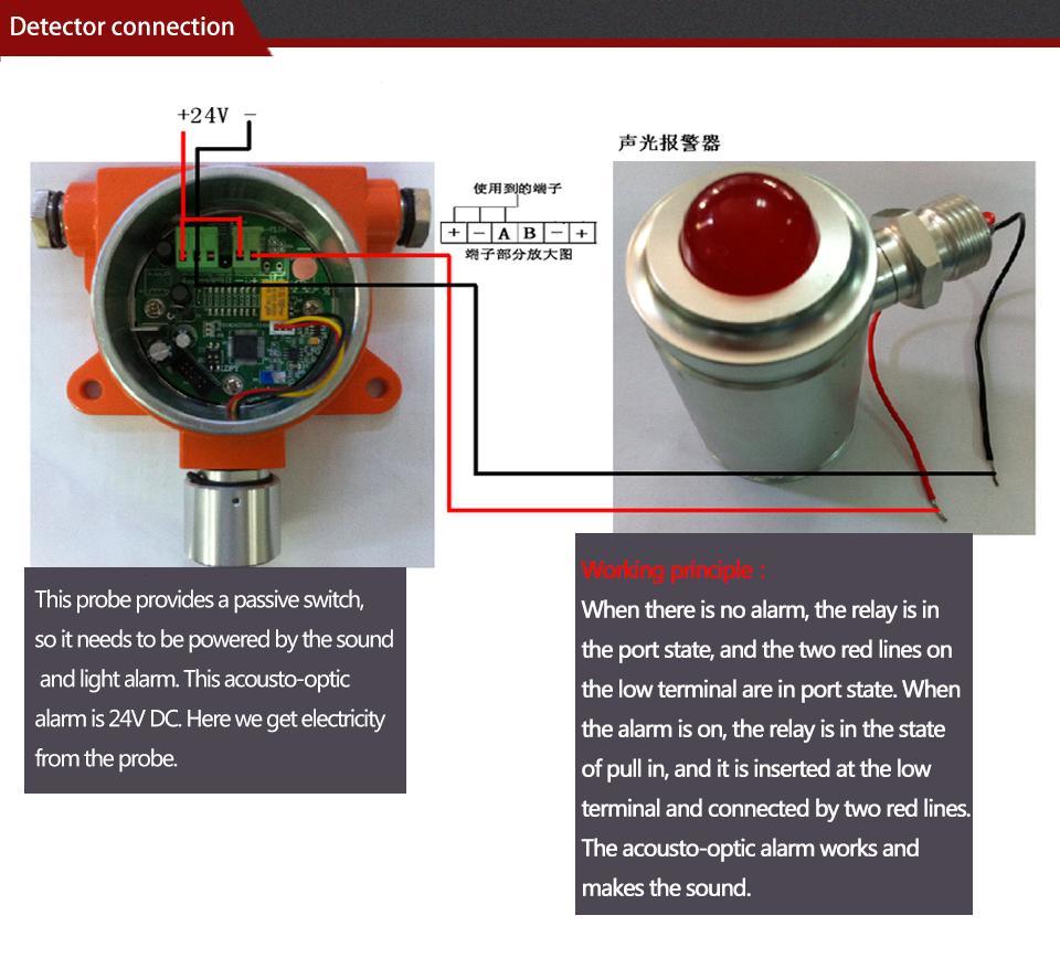 Fixed CH4 Gas Detector DC24V RS485 Customize for H2s Co CO2 CH4 C2h4 Vocs Pm O3 Gas Leak Detector for Sale