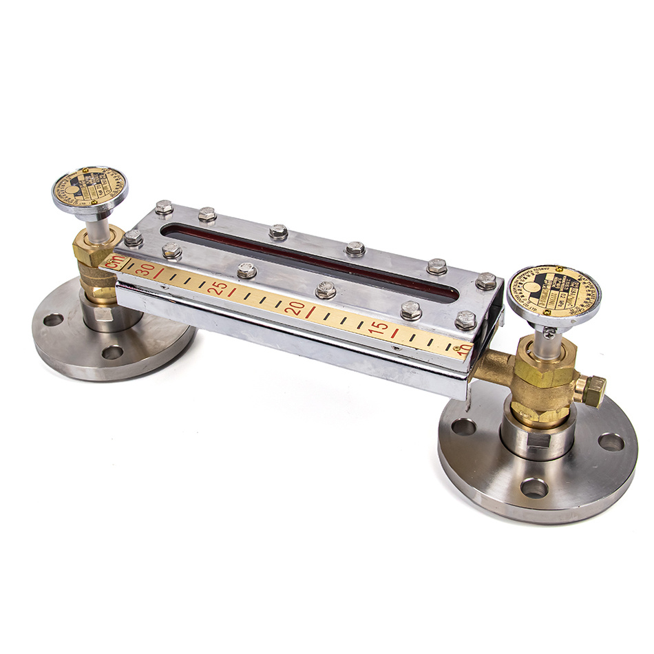 Flat Type Glass Level Gauge for Oil or Water with Low Price