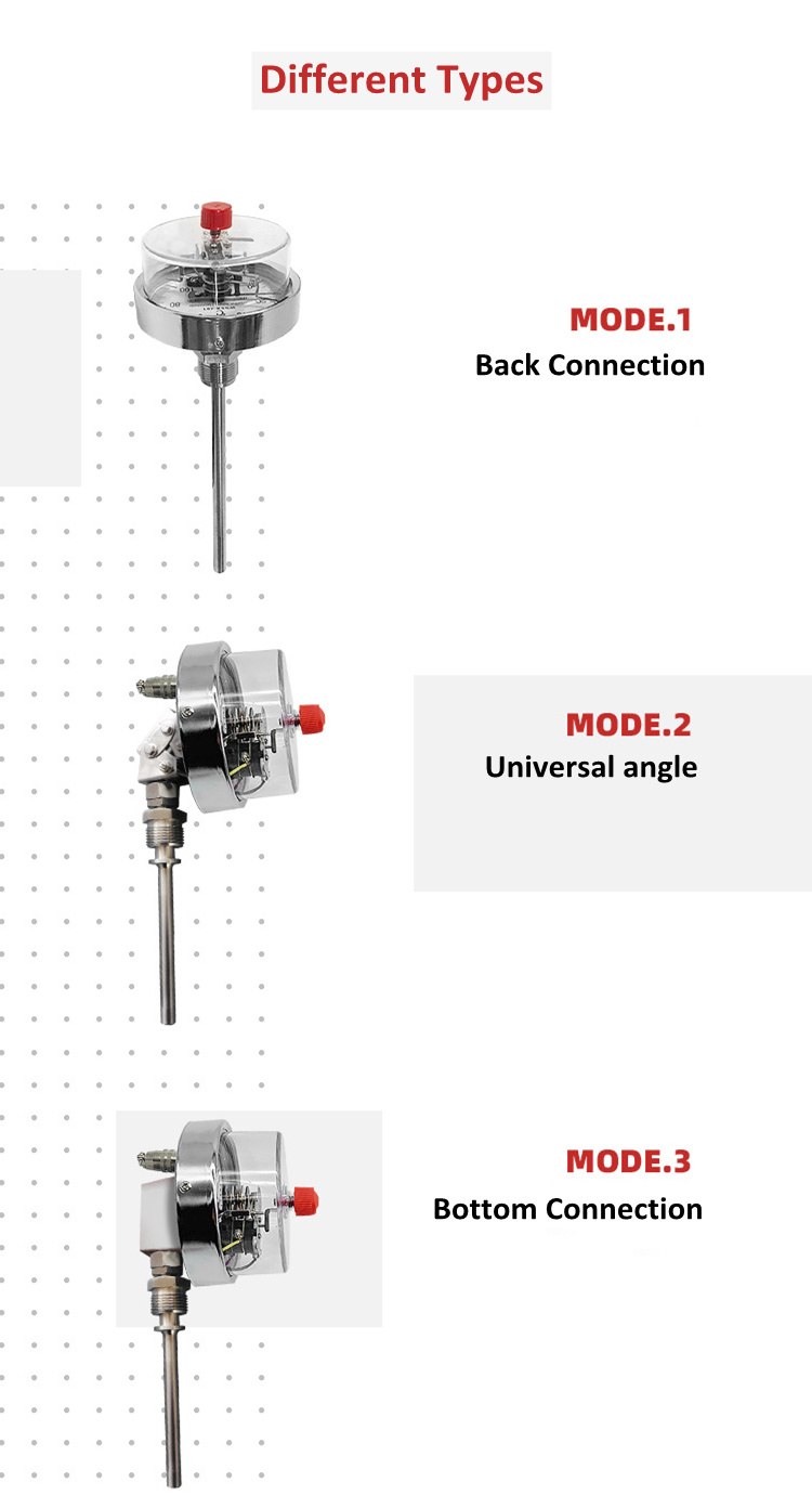 Wss-411 Radial Thermometer Bimetal Thermometer