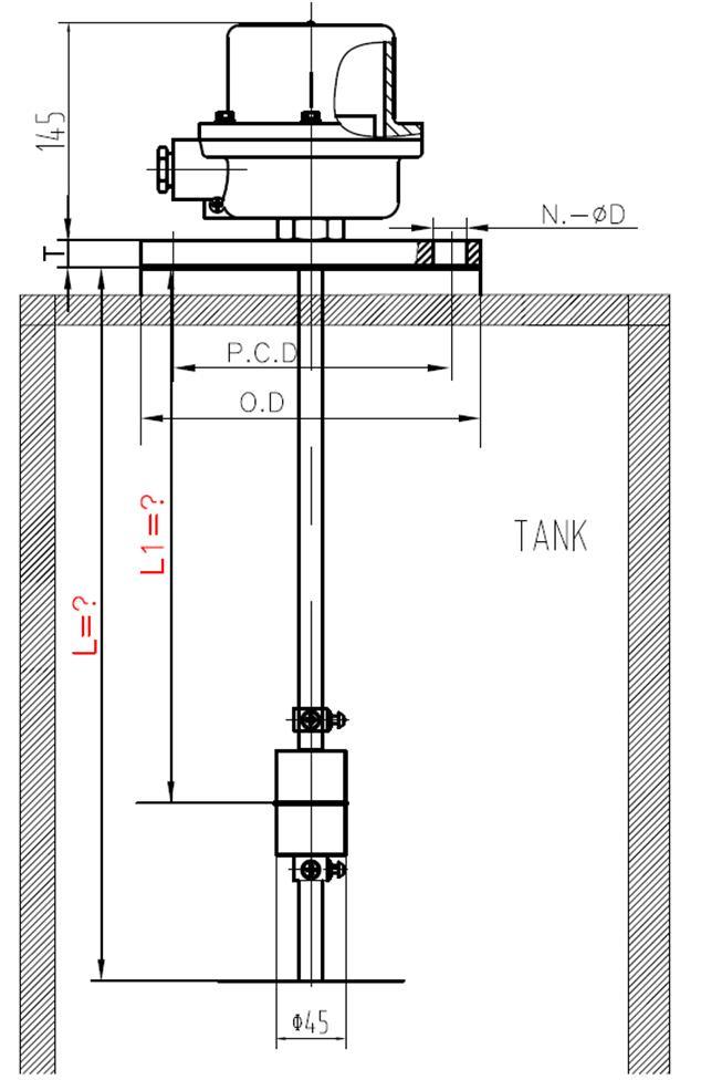 Float Type Liquid Level Controller Water Seawater Oil Marine Level Transmitter