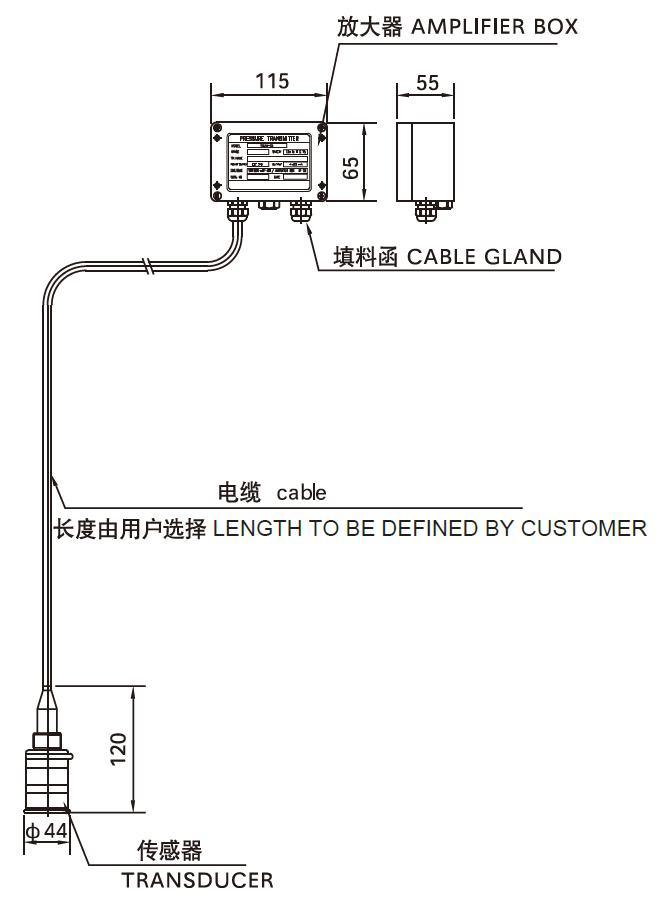 China OEM Fuel Oil Level Sensor for Tank Level Monitoring Yszk-01L-C (-E) Pressure Type Level Transmitter