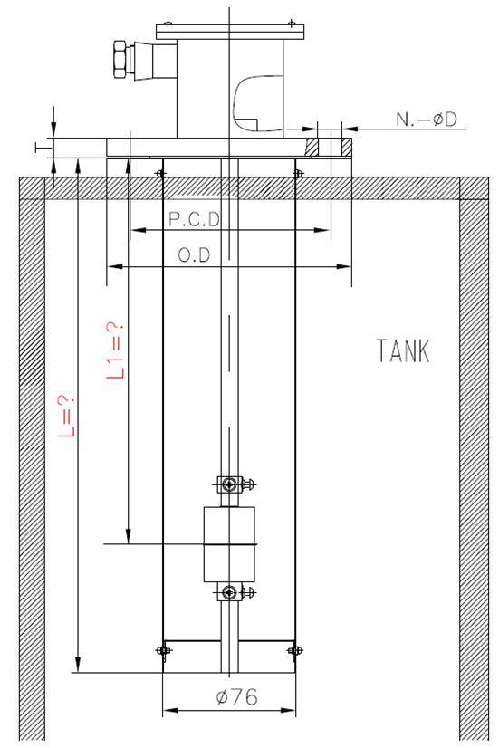 OEM Industrial/ Marine Ex-Proof Float Level Switch for Oil/ Water Alarm