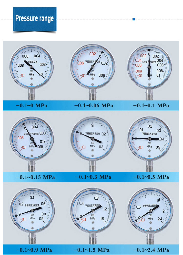 Sanitary Stainless Steel Diaphragm Pressure Meter