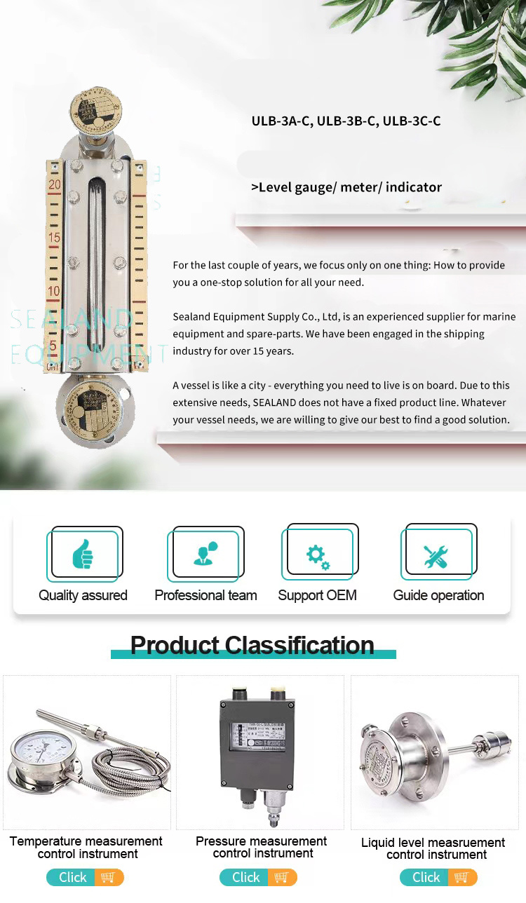 Ulb-3A-C, Ulb-3b-C, Ulb-3c-C Flat Type Glass Level Gauge for Oil or Water