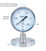 High Quality Stainless Steel Sanitary Diaphragm Pressure Gauge