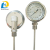 High Quality Stainless Steel 3" Back Connection Industrial Wss Bimetal Thermometer Temperature Gauge