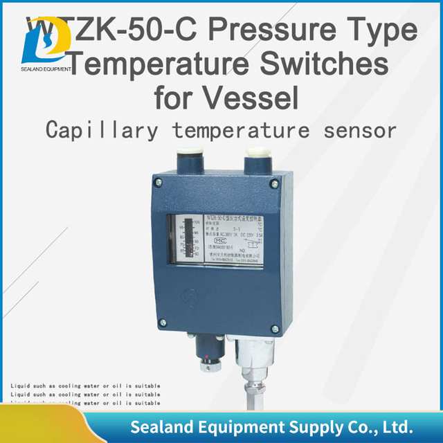 2023 Hot Sale Temperature Sensor for Fuel Oil Steam Wtzk-50-C Temperature Controller Temperature Switch