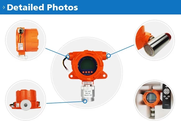 Fixed Gas Monitors Replacement Sensor Transmitter Hydrogen Cl2 So2 H2s CO2 Combustible Helium Fixed Gas Detector