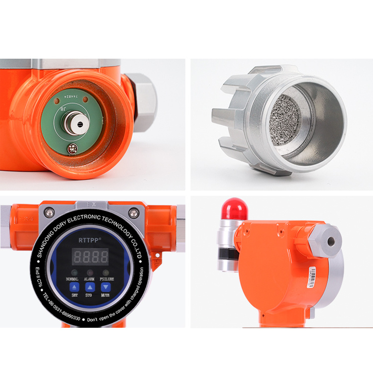 Wall Carbon Dioxide Gas Detector Industrial Carbon Dioxide Exhaust Gas Sensors CO2 Monitor Explosion-Proof CO2 Detector