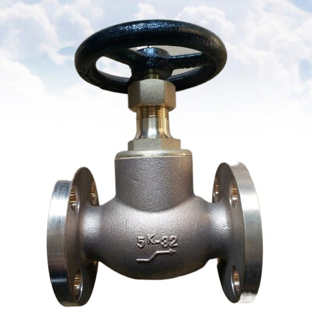 DN50 Pn16 Bronze Body Marine Short Pattern Angle Globe Valve DIN