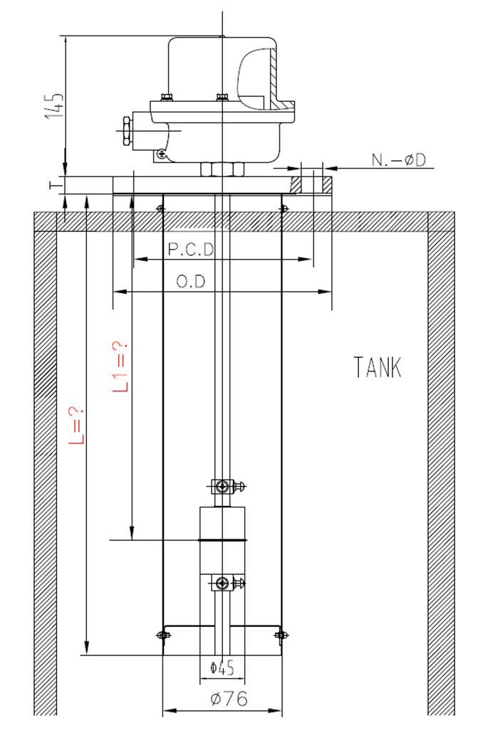 OEM Industrial/ Marine Ex-Proof Float Level Switch for Oil/ Water Alarm
