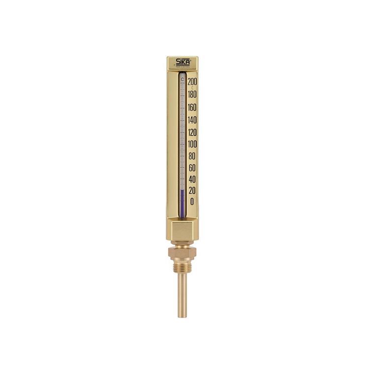 V-Shaped Industrial Glass Thermometer