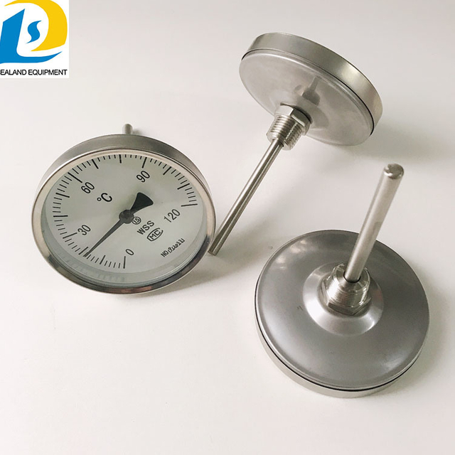 Wss Series Stainless Boiler BBQ Grill Oven Bimetal Thermometer Gauge