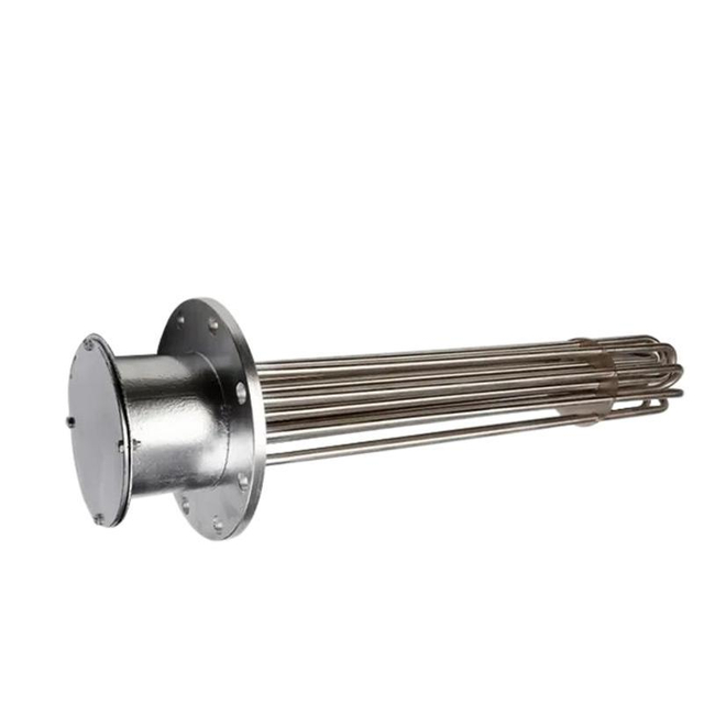 DN100 4.5kw Flanged Tubular Immersion Industrial Heater for O2