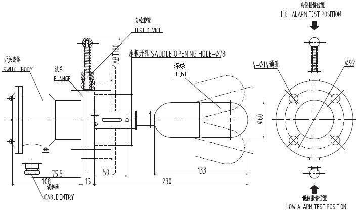 New Uqk Stainless Steel Ball Float Level Controller Switches with Low Price Uqk 01 02 03 Float Level Controller