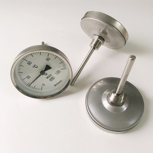 High Quality Wss 100mm Oil Filled 0-120 Waterproof and Shockproof Bimetal Thermometer with 1/2"NPT 4 Inch Dial