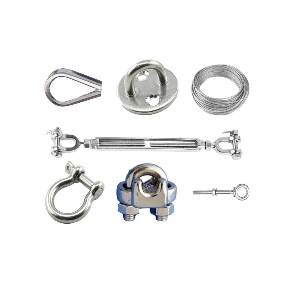 Marine Grade Rigging Hardware Stainless Steel DIN 1480 Type Eye Eye Open Body