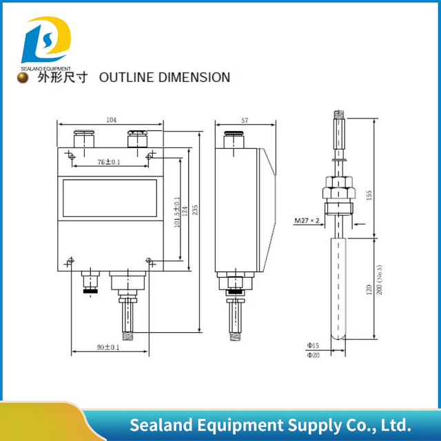 2023 High Quality Temperature Switch for Fuel Oil Wtzk-50-C Temperature Controller