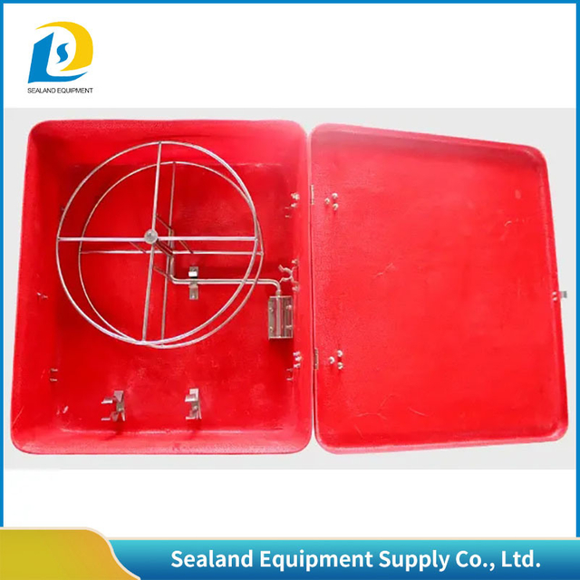 Marine FRP Water 58*46*16cm Water Hose Storage Marine Fire Hose Reel Box