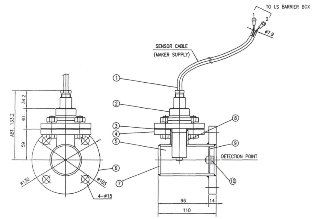 Water Detector in Diesel Fuel Oil Level Sensor Uhc-01c-E