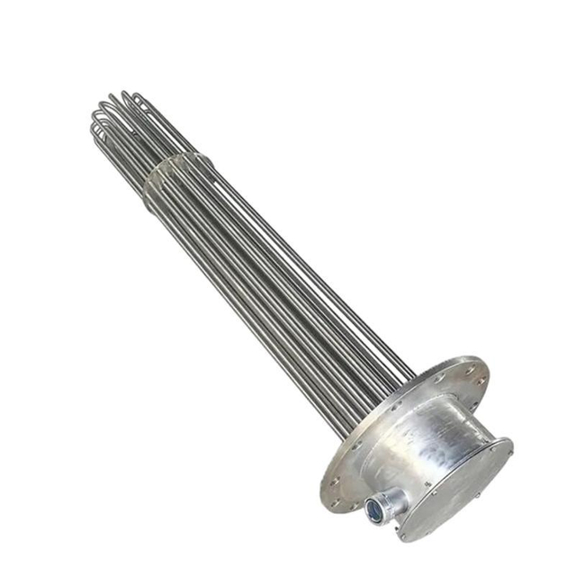 DN100 3kw Water Oil Gas Flanged Tubular Immersion Tank Heaters with Control