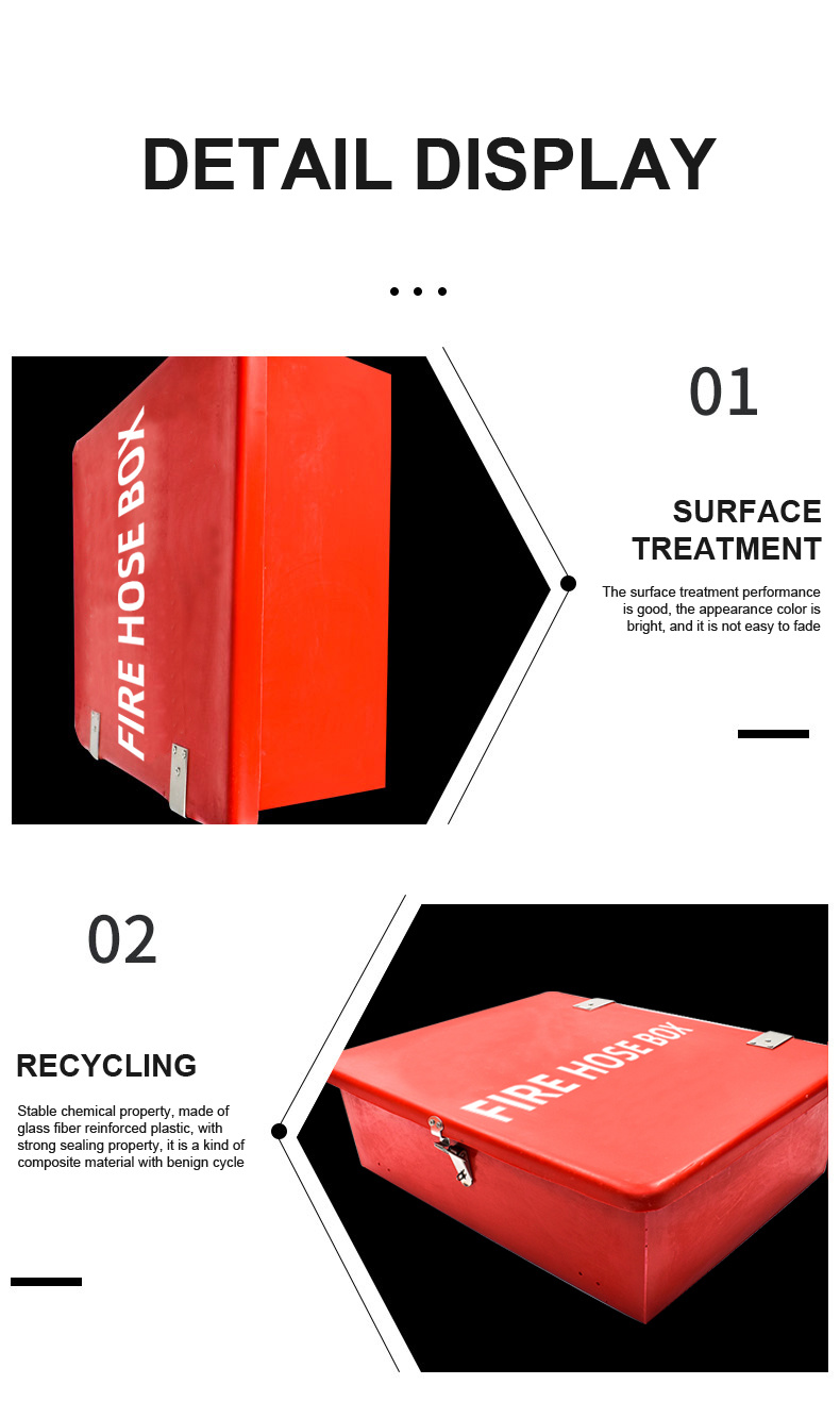 Waterproof High Quality Durable Fire-Fighting Glass Reinforced Plastic Fpr/Gpr Fire Hose Box