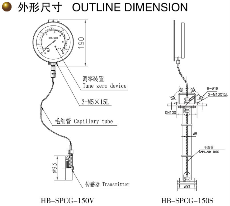 Radil Direction Type Thermometer Series Industrial Bimetallic Thermometer Thermometer Bimetallic Temperature Indicator Wss-511