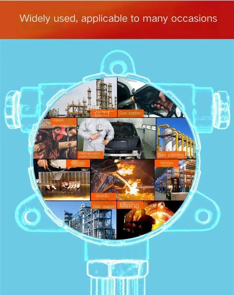 Ex-Proof O2 H2s CH4 Co No2 Toxic/Combustible Gas Transmitter and Controller Monitor Combustible Gas Transmitter